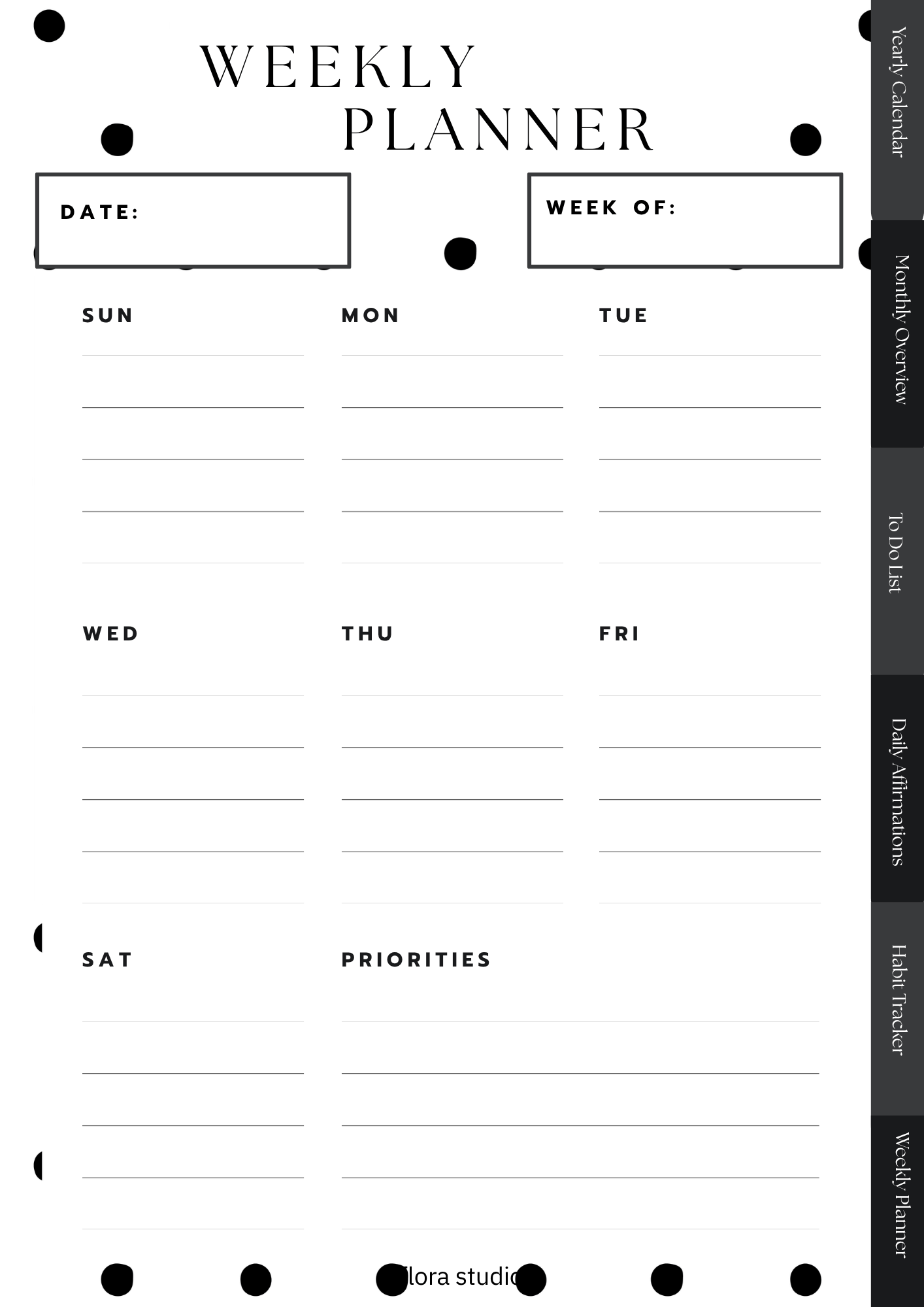 Weekly Planner