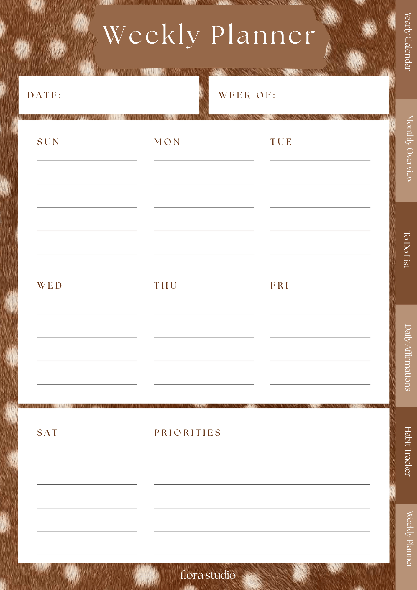 Weekly Schedule